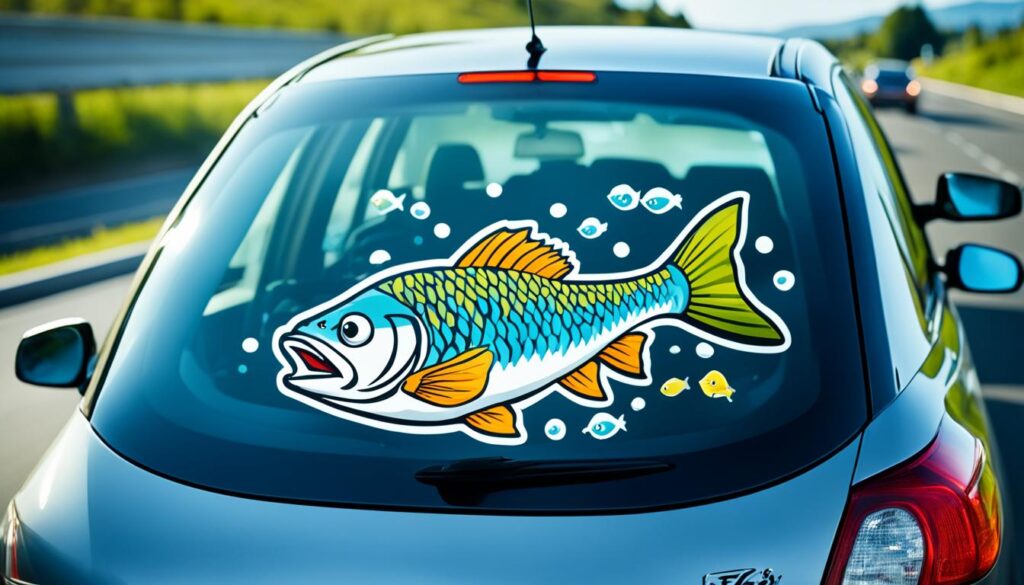 powody przyklejania ryby na samochodzie