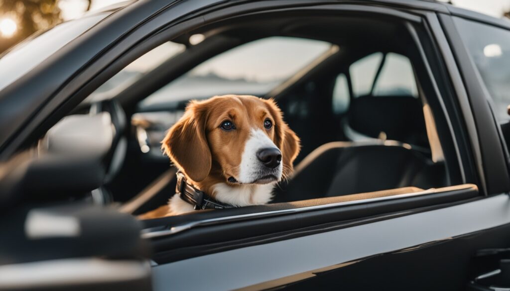 przystosować psa do podróży samochodem